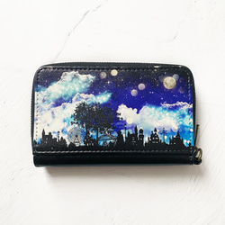 Fantasy Night Mini Wallet/Compact Wallet Key Wallet / Starry Sky 第1張的照片