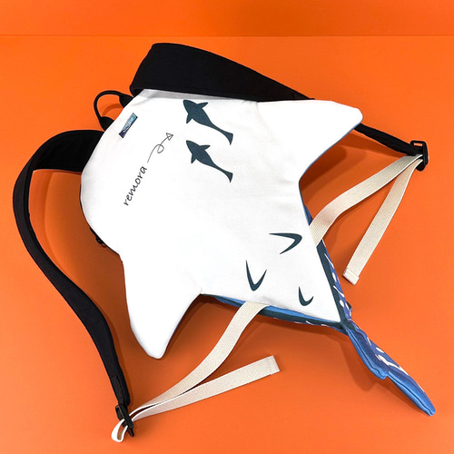 Design No.WS117b - ジンベエザメ・立体バッグ#L リュック