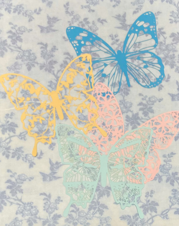 butterfly　paper6枚　&　craft　littlebox　4枚set 13枚目の画像