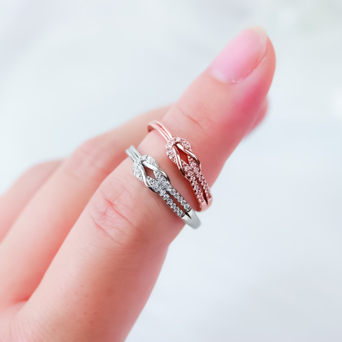 MR232】PG 幸福を呼び寄せる 良縁 結のオープンリング／金属アレルギー