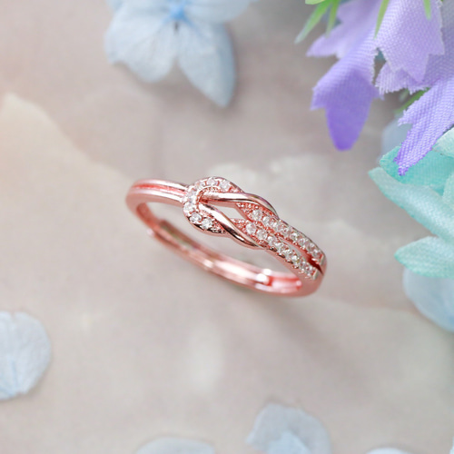 MR232】PG 幸福を呼び寄せる 良縁 結のオープンリング／金属アレルギー