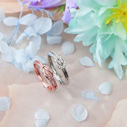 MR232】PG 幸福を呼び寄せる 良縁 結のオープンリング／金属アレルギー