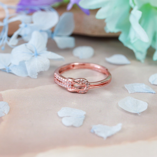 MR232】PG 幸福を呼び寄せる 良縁 結のオープンリング／金属アレルギー