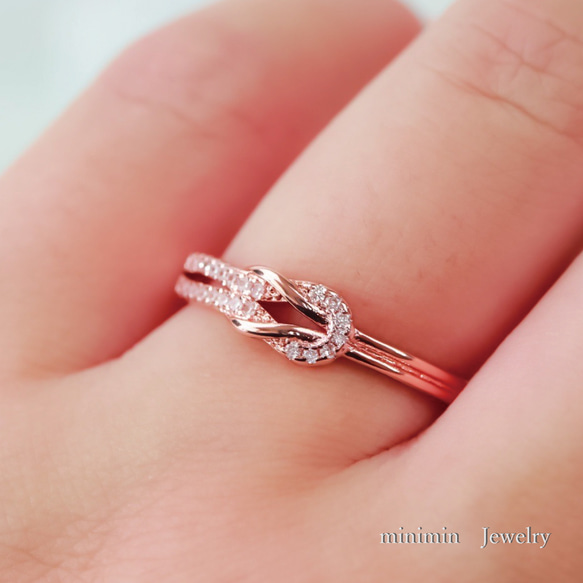 MR232】PG 幸福を呼び寄せる 良縁 結のオープンリング／金属アレルギー