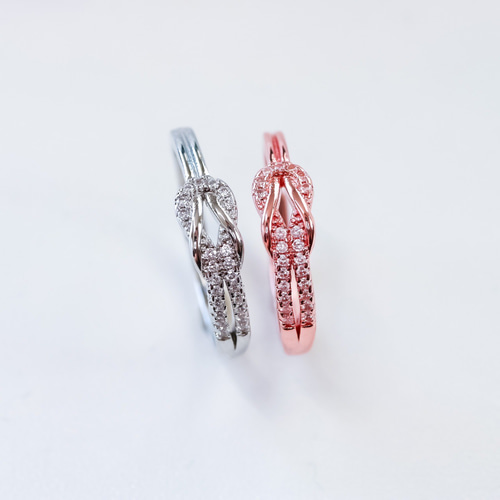 MR232】PG 幸福を呼び寄せる 良縁 結のオープンリング／金属アレルギー