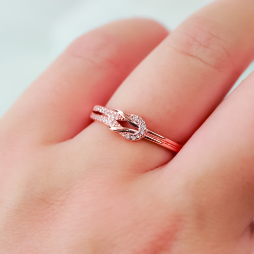 MR232】PG 幸福を呼び寄せる 良縁 結のオープンリング／金属