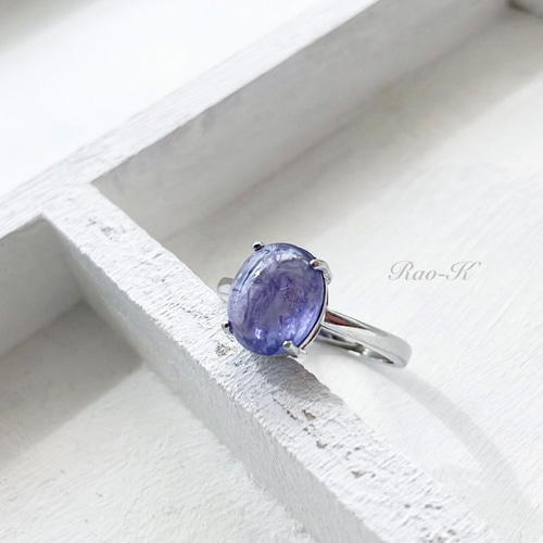 タンザナイト リング silver925 人工タンザナイト 長方形 高炭素ダイヤモンド キラキラ ゴージャス