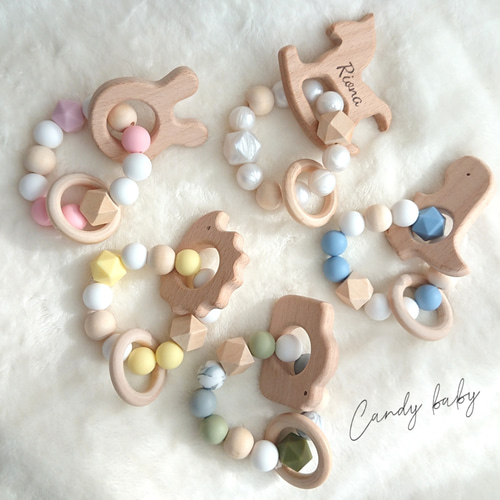 600突破♡歯固めset価格！ベビーラトル/赤ちゃんのおもちゃ/出産祝い