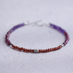 2 Different Type of Garnet&Amethyst Bracelet 第1張的照片