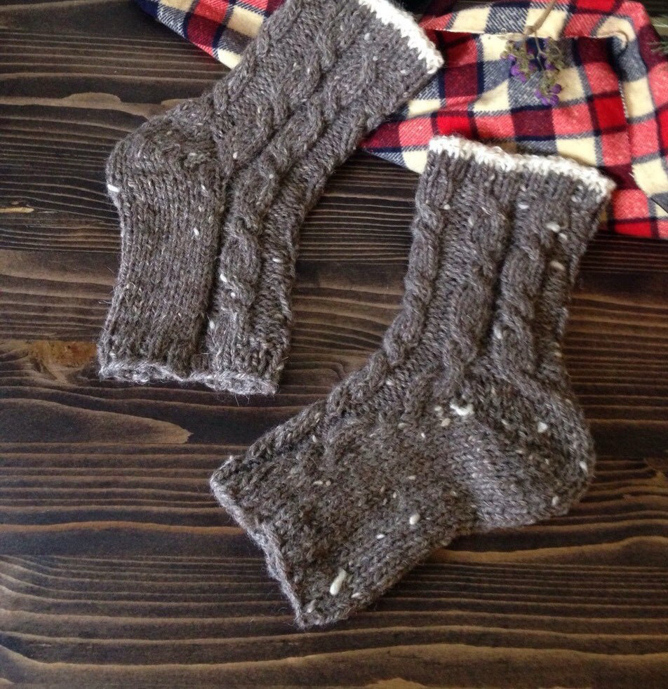 ⌘染料を使っていない天然色のレッグウォーマー⌘