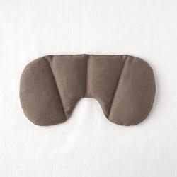 【3日以内発送】男性ギフトに人気！ほっこり目元用小豆カイロ アイピロー 綿麻 ネイビー/ベージュ/ダークブラウン 7枚目の画像