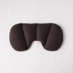 【3日以内発送】男性ギフトに人気！ほっこり目元用小豆カイロ アイピロー 綿麻 ネイビー/ベージュ/ダークブラウン 8枚目の画像