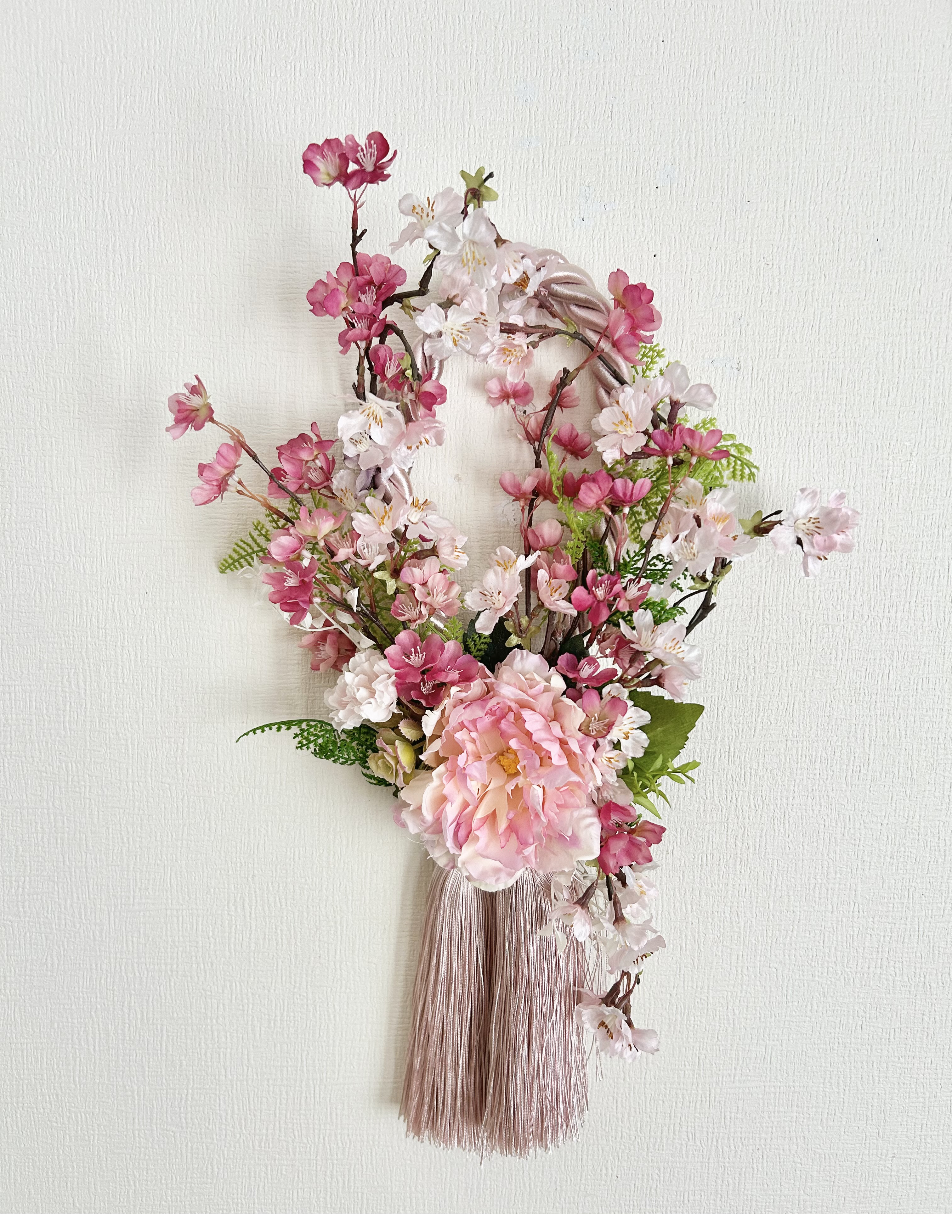 タッセルフラワーリース サクラ