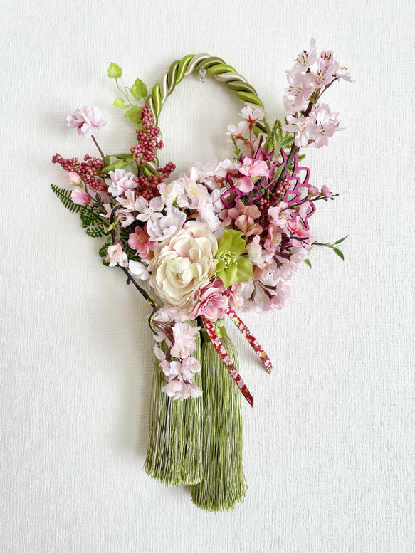 ご結婚お祝いや母の日プレゼント♡桜 タッセルリース 3枚目の画像