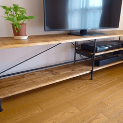 送料無料】 アイアン ウッド テレビラック DX（オーディオラック