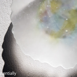 つや消しガラスのアクセサリートレイ - 「 HANAのおと」● みどり色・11cm 6枚目の画像