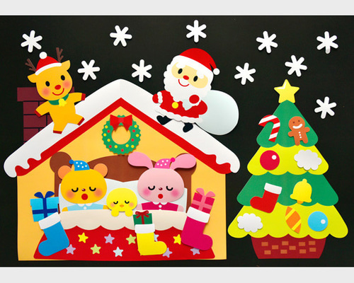 ☆壁面飾り 標準サイズ （横80cm※サイズ変更可能）「クリスマス