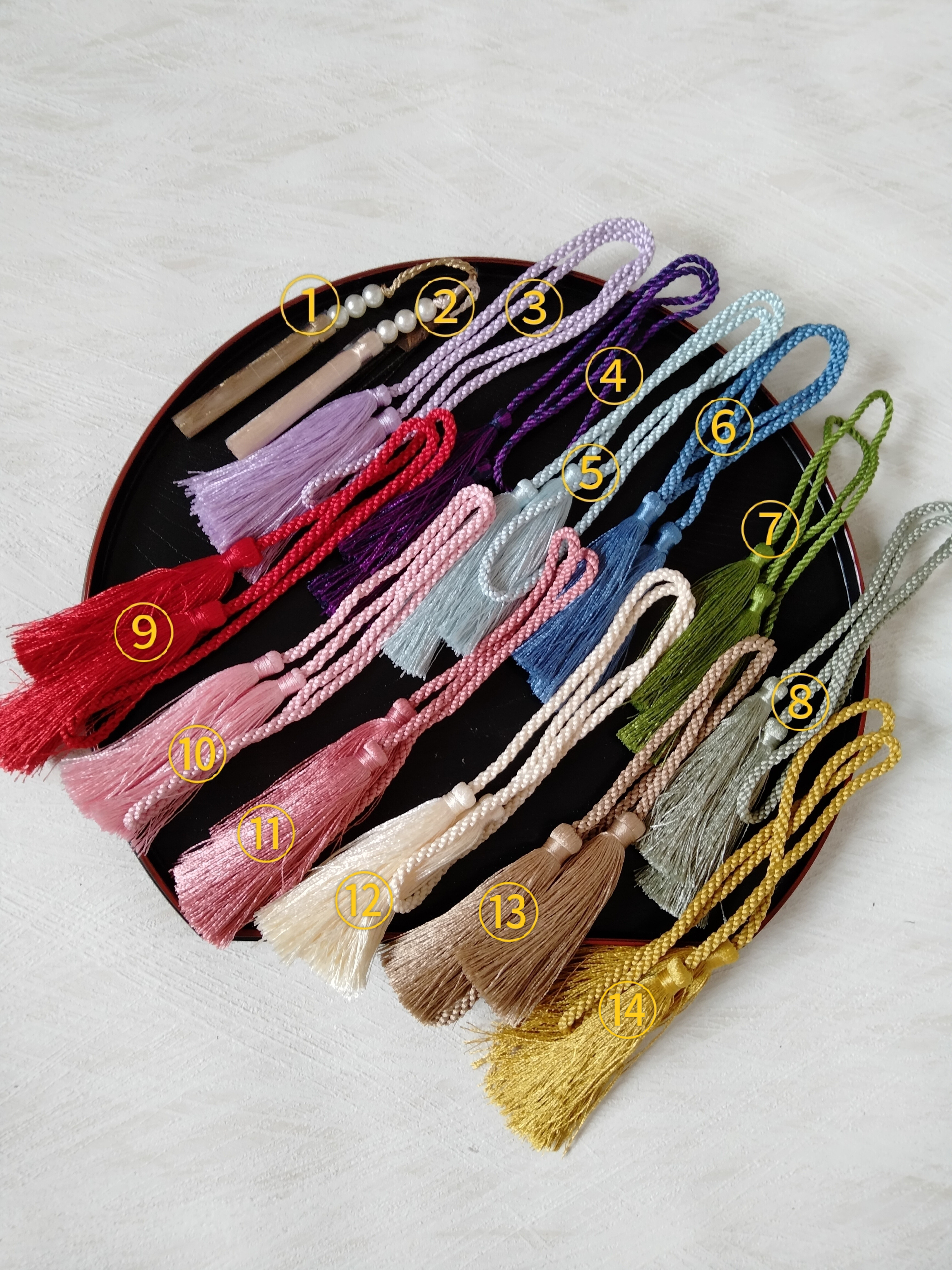 タッセルの色見本