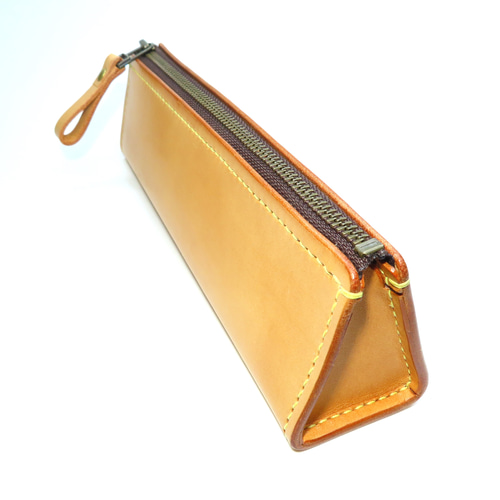 牛ヌメ革・ファスナーペンケース（手縫い） ペンケース craftleaf 通販