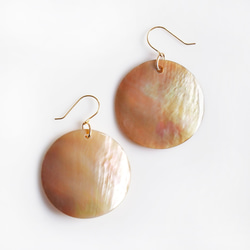 14KGFマザーオブ・マベパールのフックピアス ～Clarisse ピアス