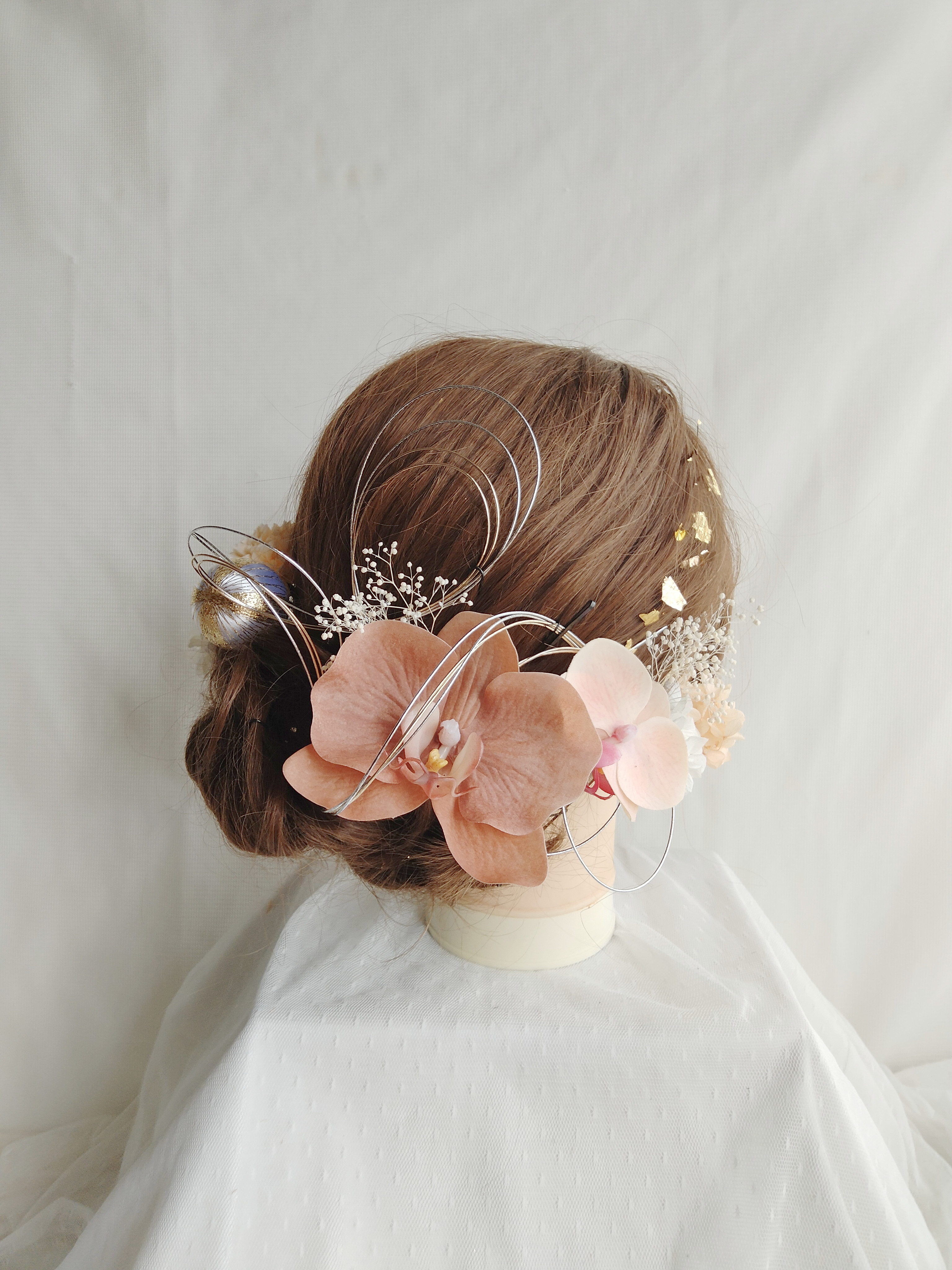 キラキラ★ピンク蝶々＆ストーン簪/結婚式 成人式 和装 髪飾り セット haruharu4545_mrn-kz23100