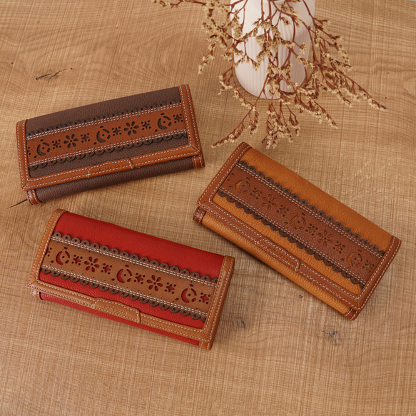 クリスマス早割20％OFF【刻印可】カード20枚収納 手触りふかふか長財布