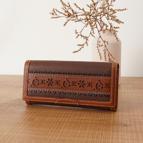 クリスマス早割20％OFF【刻印可】カード20枚収納 手触りふかふか長財布