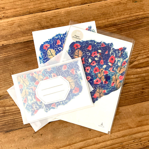 レターセット さざんか ＊宛名シール入り レターセット