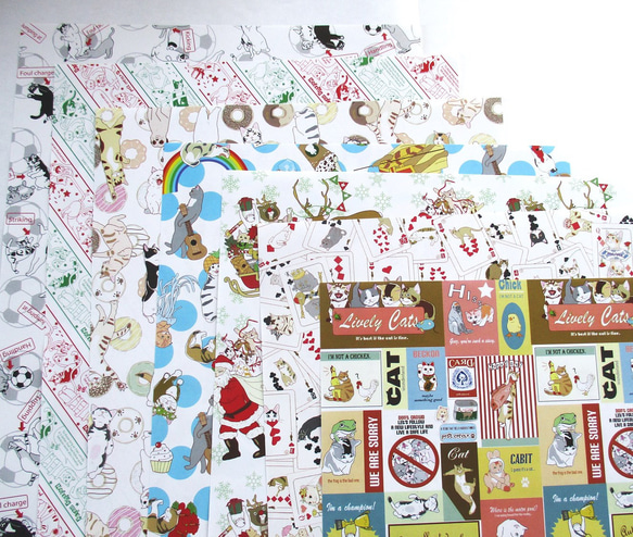 ☆SALE☆新・デザインペーパーセット「おまかせ20枚セット」（しっかりした光沢のあるペーパーです）　 12枚目の画像