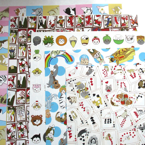 紙もの　大量　まとめ売り　デザインペーパー　ステッカー マスキングシート デザインペーパー 8P クラフトアンティーク 15