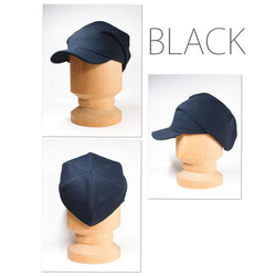 ワークピッコロ・スウェット/フリーサイズ 2カラー UV対策 たためる帽子 風に飛ばない帽子 4枚目の画像
