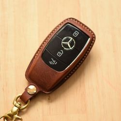 【美品】未使用に近い！これは本当にお得！Mercedes 純正　キーケース ベンツスマートキーケース /名入れ可能/総手縫い仕上げ
