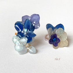 再販2【rie.t】紫陽花イヤーカフセット 2枚目の画像