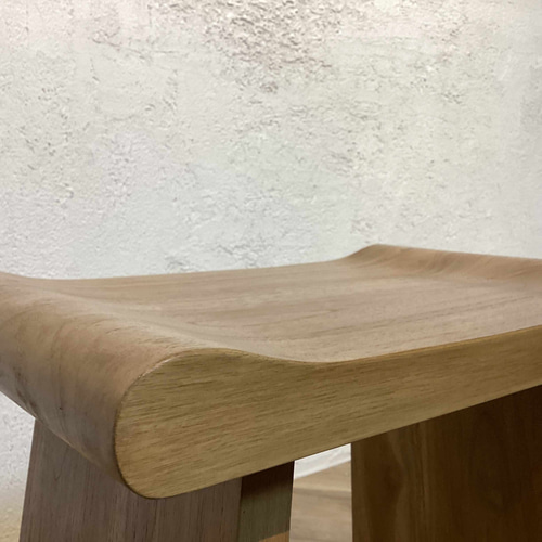 ウリン材 無垢 木製ベンチスツール 腰掛け 椅子 Type2【ナチュラル