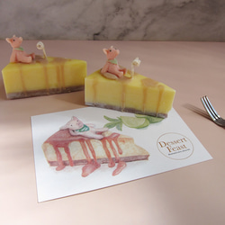 【ザマンド】スイーツシリーズ-チーズケーキ センテッドキャンドル／オーダーメイド 3枚目の画像