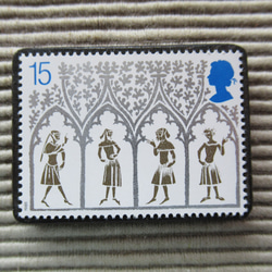 英國聖誕郵票胸針4498 第1張的照片