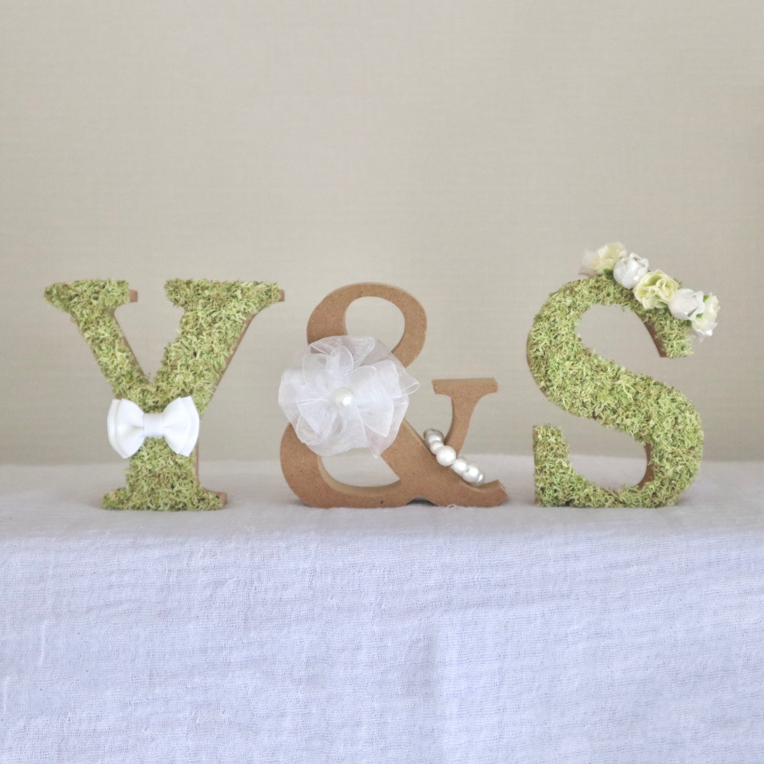 バナナ様確認用♡ウエディングバージョン・イニシャルオブジェ