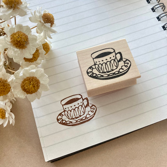 コーヒーカップ【ラバースタンプ】 2枚目の画像