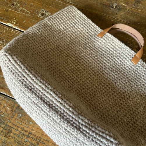 wool100/毛糸のトートバッグ/L トートバッグ clover 通販