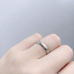 ハワイアンジュエリー ペアリング マリッジリング 結婚指輪 マリッジリング シルバー ステンレス 刻印 記念日 ギフト 4枚目の画像
