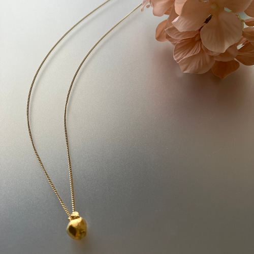 再再販金のりんご ネックレス gold apple necklace ネックレス