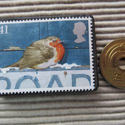 英國聖誕郵票胸針4505 第3張的照片