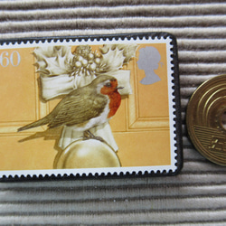 英國聖誕郵票胸針4506 第3張的照片