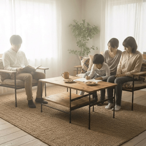ソファセット】アイアン ウッド リビング ソファ ローテーブル セット 