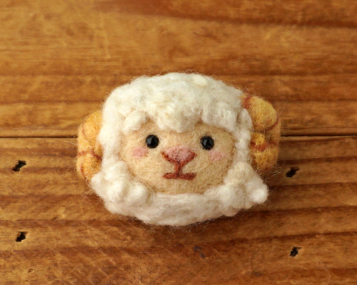 ꨄMiria✿ ページ♡autumn♡秋♡キノコ気球♡ピンク♡羊毛フェルト