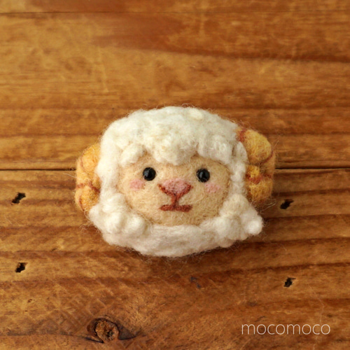 羊毛フェルト Aloha 羊毛の山 羊毛山 羊毛フェルト 羊バアバア キーホルダー - ショップ