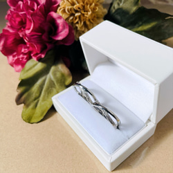 エメラルドカットエタニティリング J-R240827（4週間発送） 指輪