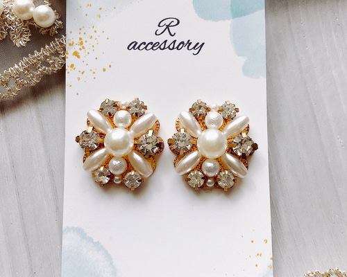 ハンドメイド】ビジューピアス/イヤリング | select clothes MIEL