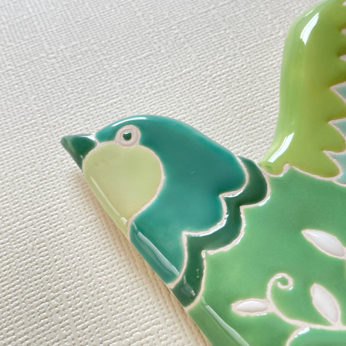 スペインタイルのウォールデコ：鳥 ウォールステッカー