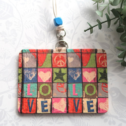 109【受注制作】軽くて疲れにくい 大人かわいいIDカードケース｜社員証・名札・保護者証に 1枚目の画像